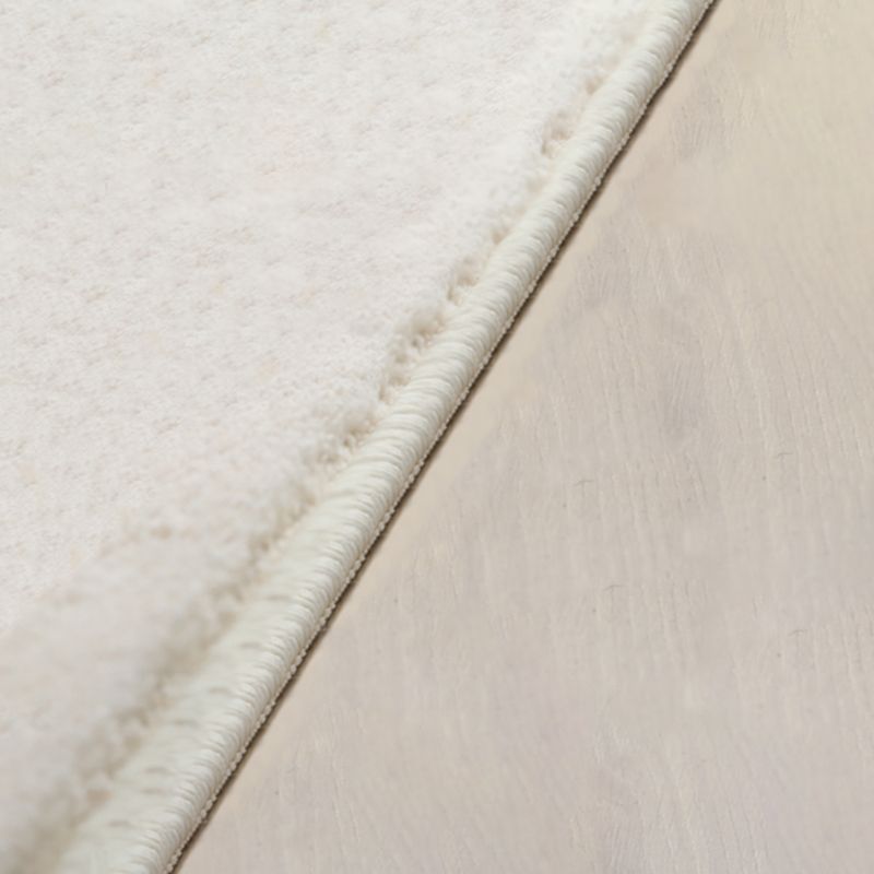 Solid Color Random Banded Rug Polyester Simple Anti-Slip Backing Indoor Rug for Living Room