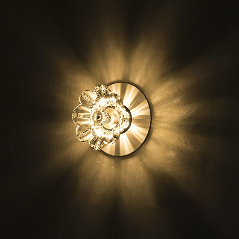 Floweret Plafond Gemonteerde Armatuur Moderne Helder Crystal LED Flush Light voor Corridor
