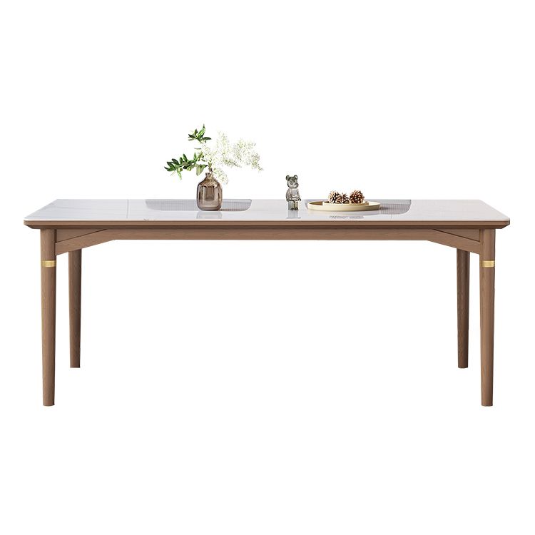 1/4/5/6/7 Pieces Table Furniture Set Sintered Stone Dining Room Set with Wooden Legs