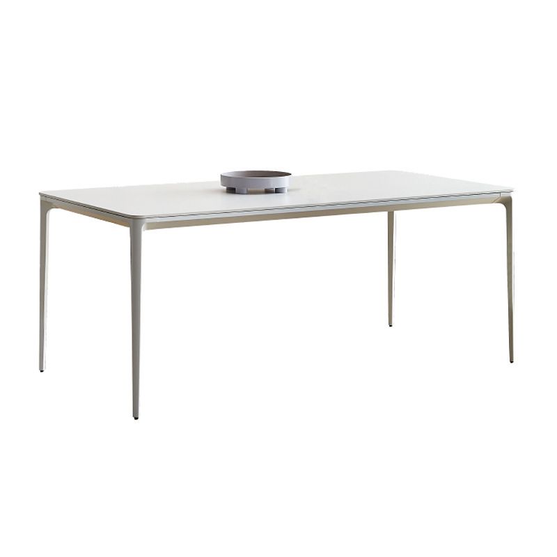 Modern Sintered Stone Dining Table Set White 1/2/5/7 Pieces Dining Set for Home Use