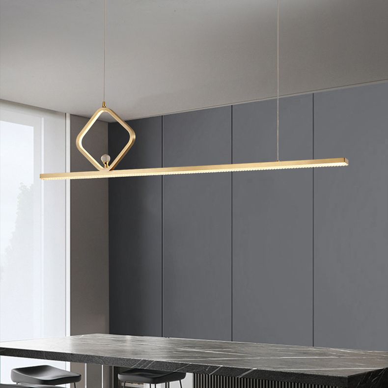 Metal Island Pendant Lights Modern Island Pendant Lighting in Gold