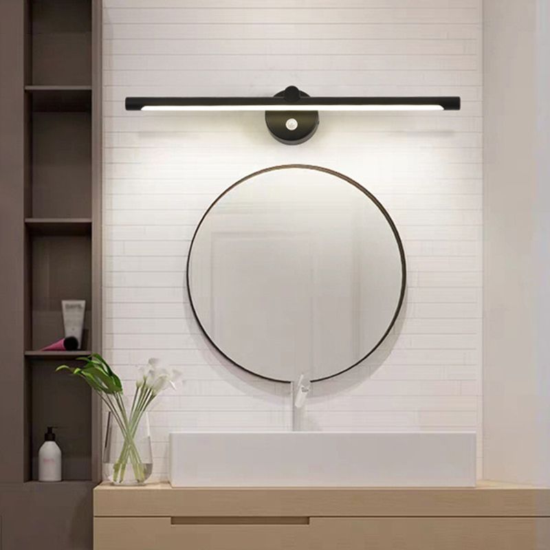 1 Light Linear Vanity Lighting Fixtures Modern Style Metal LED Mirror Lights