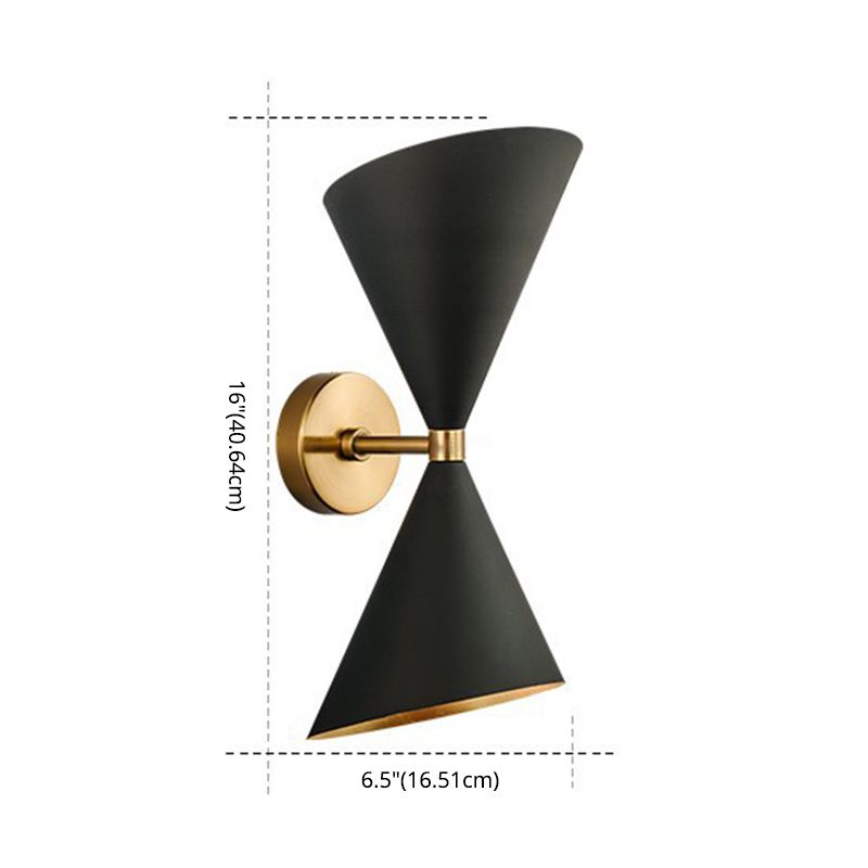 Metal Cone Wall Mounted Light Fixture Modern Bedroom Wall Mounted Light Fixture