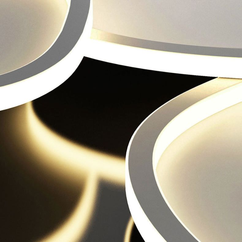 Modern Flush Mount Ceiling Fixture Metal Flush Ceiling Light for Living Room