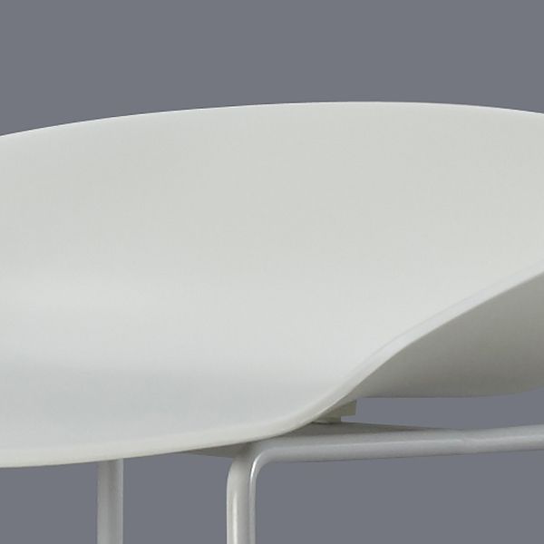 Industrial Low Back Bar Stool Metal Bar Stools in Black for Home Use