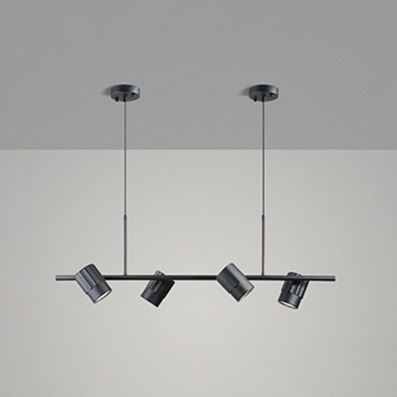 4 leichte Kücheninsel Anhänger Linear Kronleuchter zeitgenössischer Inselbeleuchtung