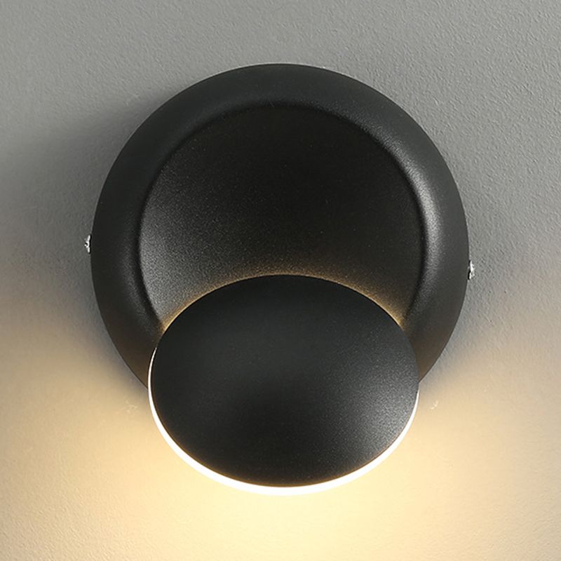 Modern Style Geometric Wall Mounted Lamps Metal 1 Light Wall Lights