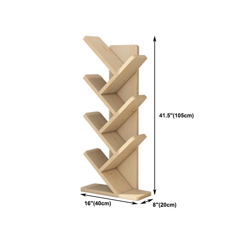 7.87"W Bookshelf Closed Back Contemporary Style Bookcase for Office Home