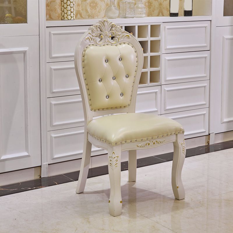 Victoria Style Rectangle Table Set 1/2/5 Pieces Dining Set for Home