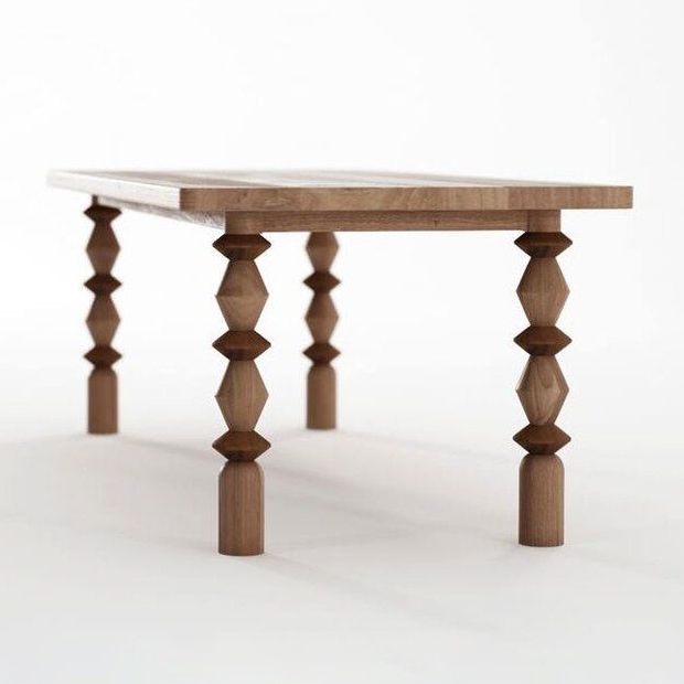 Simplicity Style Home Pine Solid Wood Dining Table Round Shape Table with 4 Legs Base