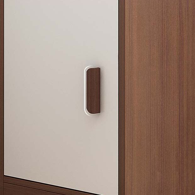 Engineered Wood Shelf Bookcase Scandinavian Corner Bookcase for Study Room