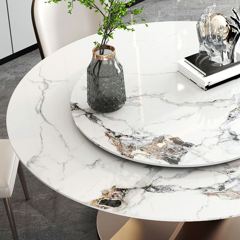 Modern Dining Set Stone 1/4/5/7 Pieces Dining turntable Furniture for Home