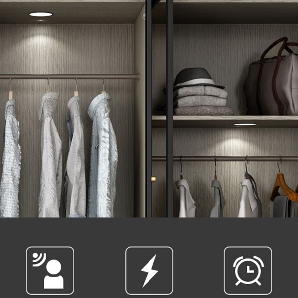 Contemporary Style Wardrobe Gray Colour Glass Wardrobe Closet