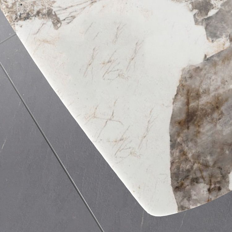 Glam Dinette Set with Leather Chairs 1/2/3 Pieces Glossy White Dining Table Set