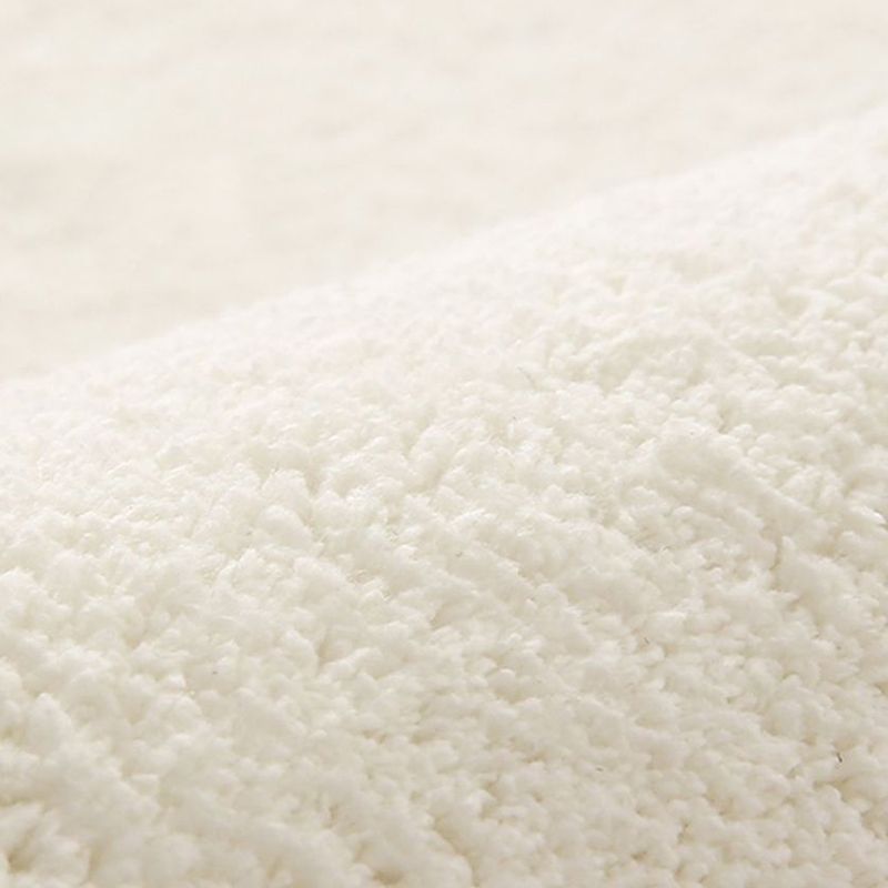 Dark Green Rug Polyester Color Block Rug Non-Slip Backing Rug for Living Room