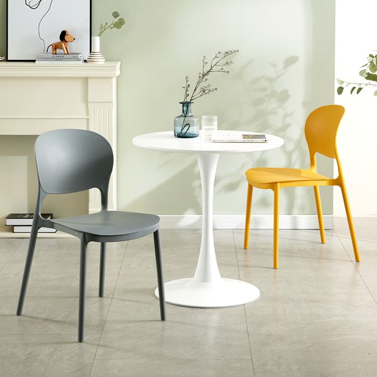 Chaise latérale arrière ouverte en plastique moderne 32" H dinant la chaise latérale pour le restaurant