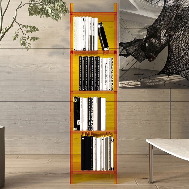 Scandinavian Home Office Bookshelf Acrylic Closed Back Bookcase