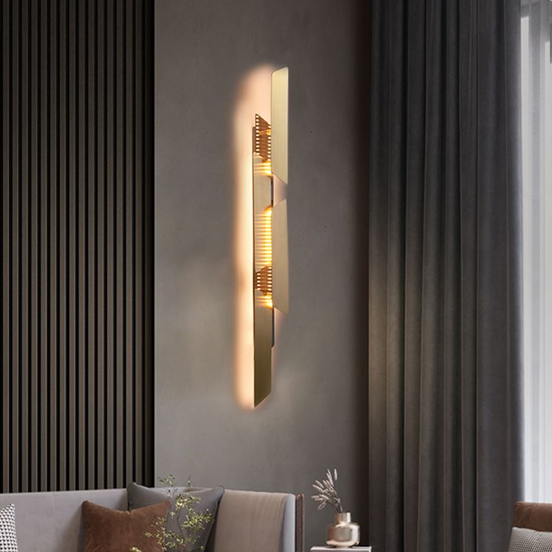 Metal Sconce Light Fixtures Gold Wall Mounted Lights for Bedroom