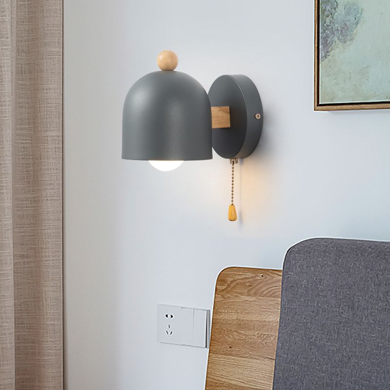 Modern Style Cylinder ShaPe Wall Sconce Metal 1 Light Sconces for Bedroom