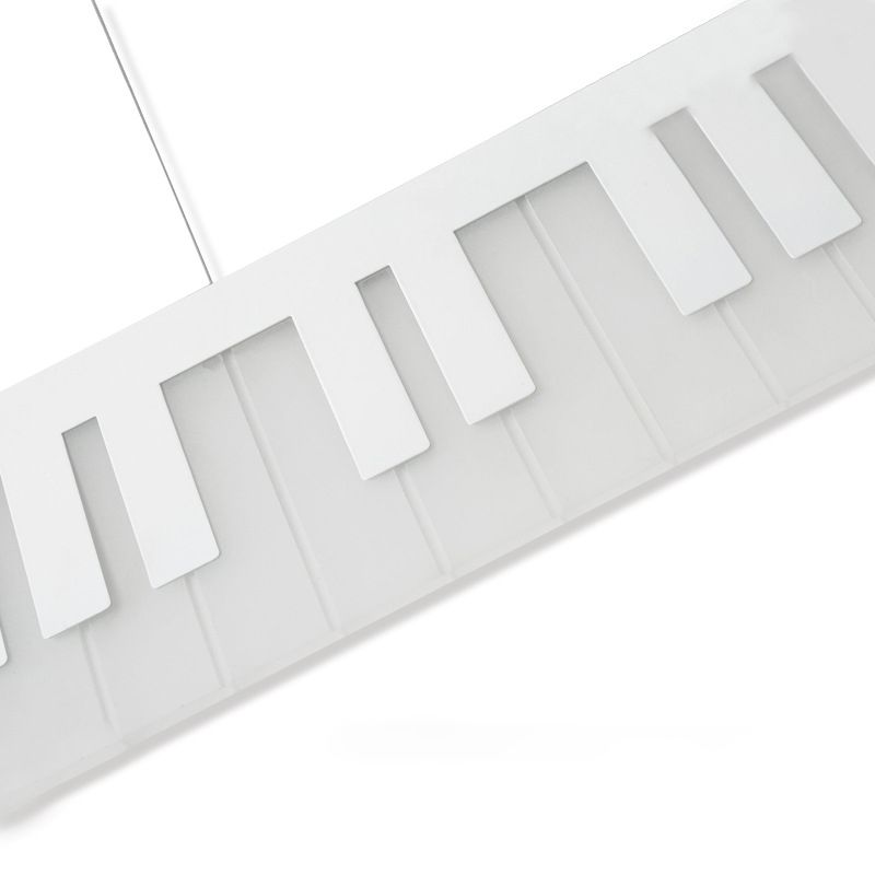 Lámpara de techo de comedor de led acrílico con forma de piano