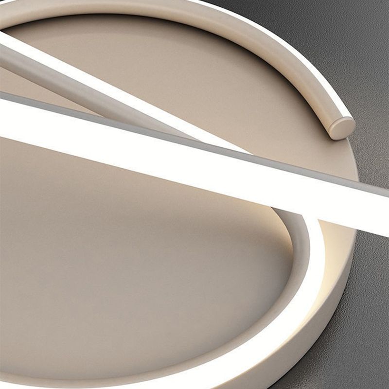 Linear Metal Ceiling Light Nordic LED Flush Mount Light for Living Room