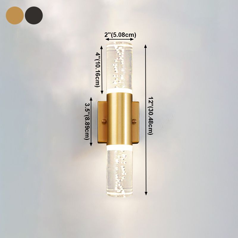 Kristallsäulenwandleuchten moderner Stil mit mehreren Lichtern Wandmontagelampen