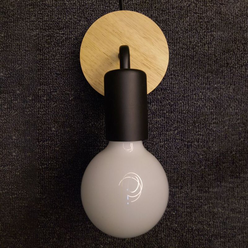 Moderne Stil Lampe Holz 1 Leichte Wandbeleuchtung für Schlafzimmer