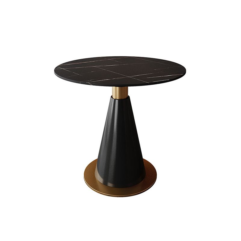 Traditional Luxury Round Indoor Table Sintered Stone Top Table for Kitchen