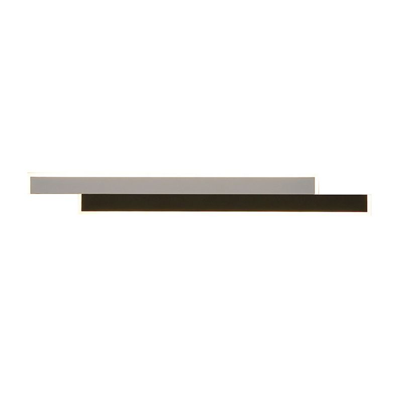 Contemporary Style Linear Wall Mounted Lamps Metal 2 Lights Wall Mounted Lights