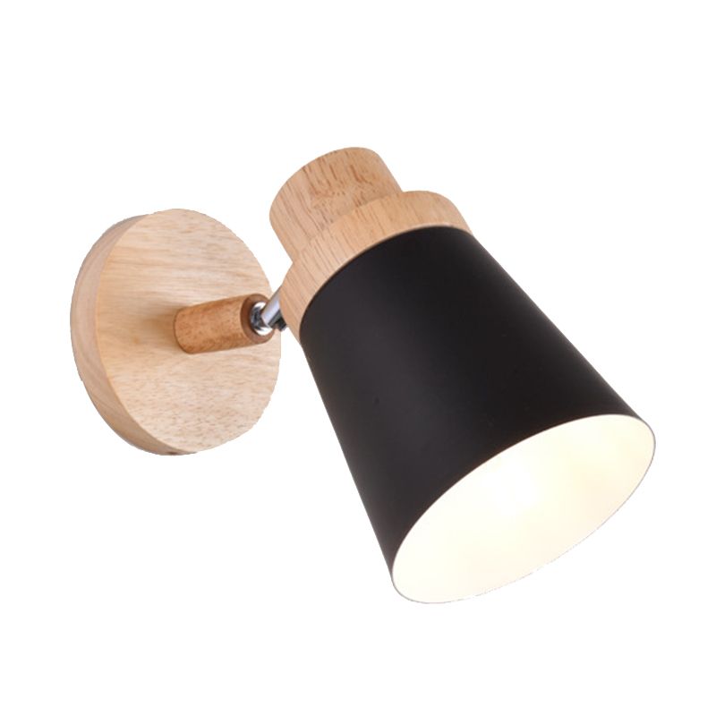 Macaron Empire Shade Wall Sconce Metal 1 Light Sconces for Bedroom