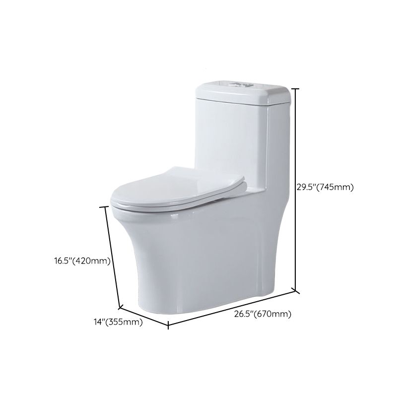 Modern All-In-One Toilet Bowl Floor Mount White Urine Toilet for Washroom