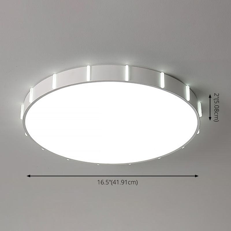 Einfachheit LED Decke Flush Mount Weiß geometrische Flush Licht mit Acryl Schatten für Wohnzimmer