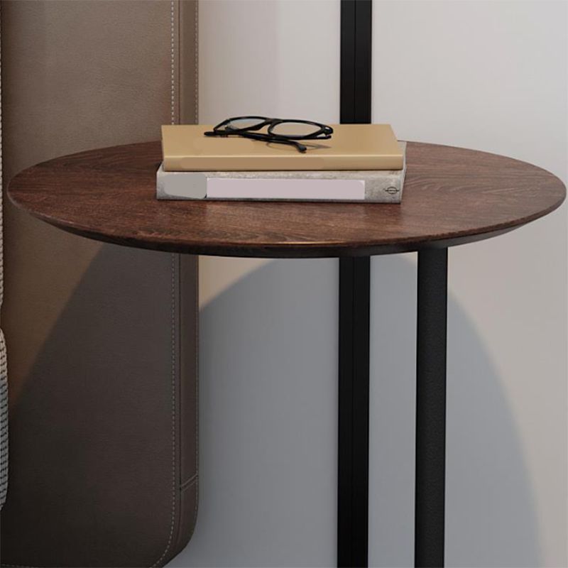 Modern Round Stone Pedestal Sofa Side Accent Table - Dia 19.69"