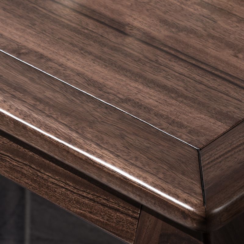 Traditional 1/2/7 Pieces Furniture Solid Wood Rectangle Dining Table Set in Brown