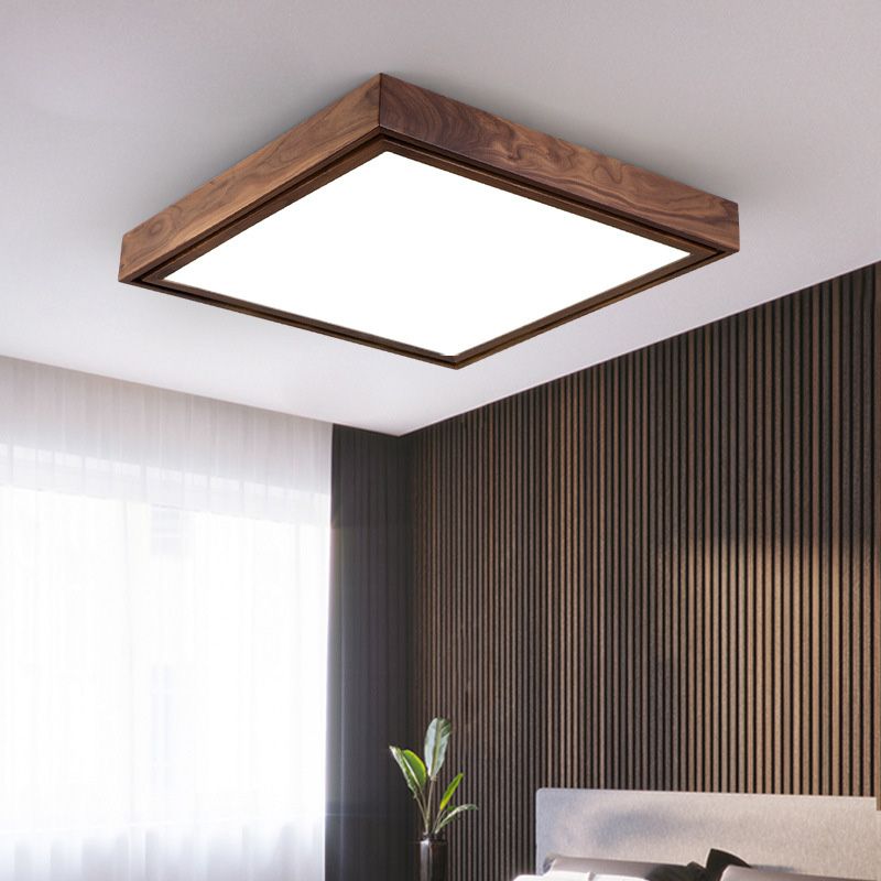 Lámpara de techo empotrada LED cuadrada minimalista contemporánea para sala de estar