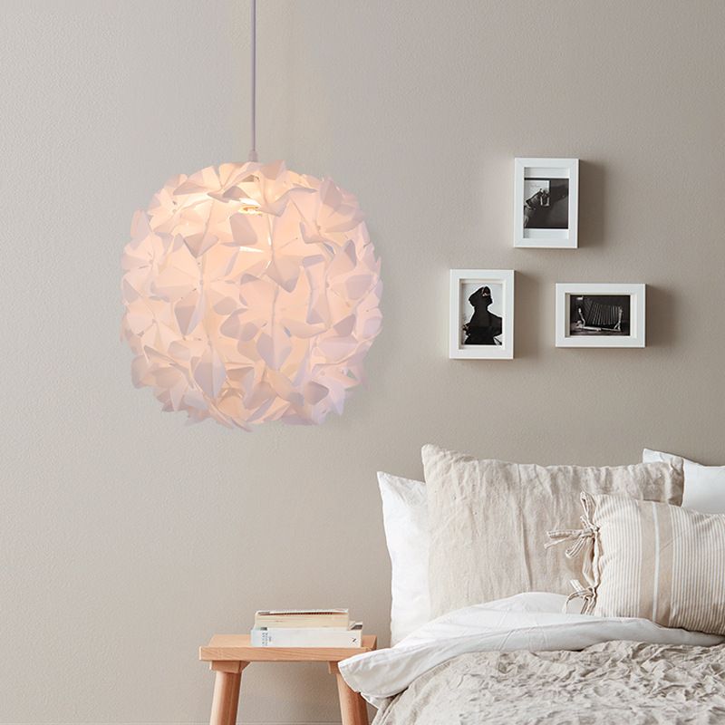 Pendentif 1-Bulb Contemporain Blossant Blossom Fleur Plafond Plafonnement Aménagement avec une teinte acrylique