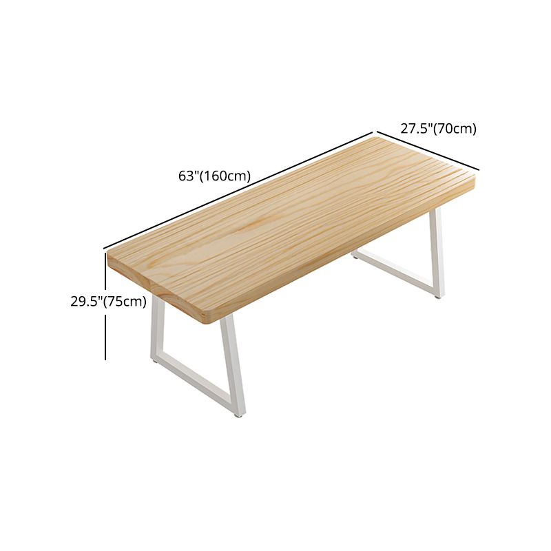 1/5/7 Pcs Metal Contemporary Dining Set with Rectangle Table and Wooden Chairs Dinette Set