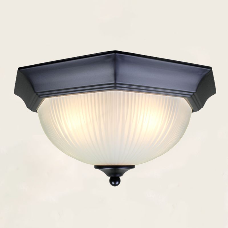 3 Heads Glass Ceiling Light Classical Dining Room Ceiling Mount Lighting