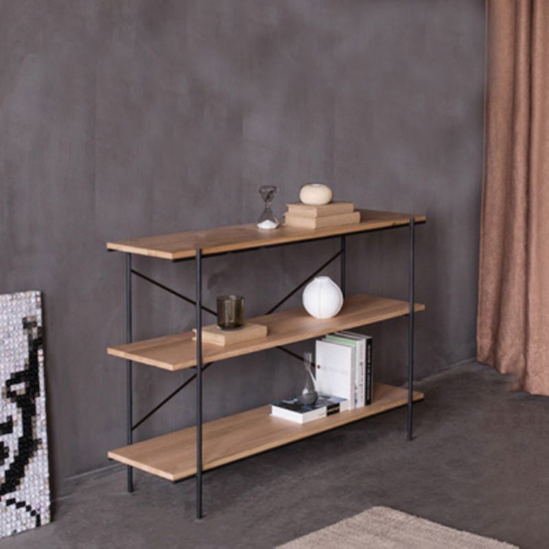 Industrial Style Etagere Bookshelf Vertical Shelf Bookcase for Home