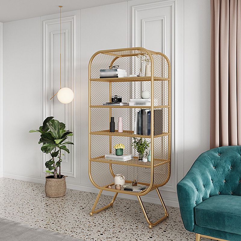 Closed Metal Bookcase Shelf Industrial Shelves for Study Room