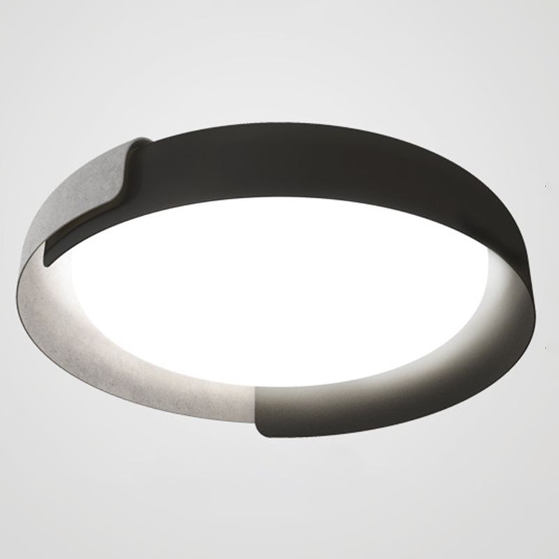 Lampada da soffitto in metallo laccato LED in acrilico di semplicità moderna per la camera da letto