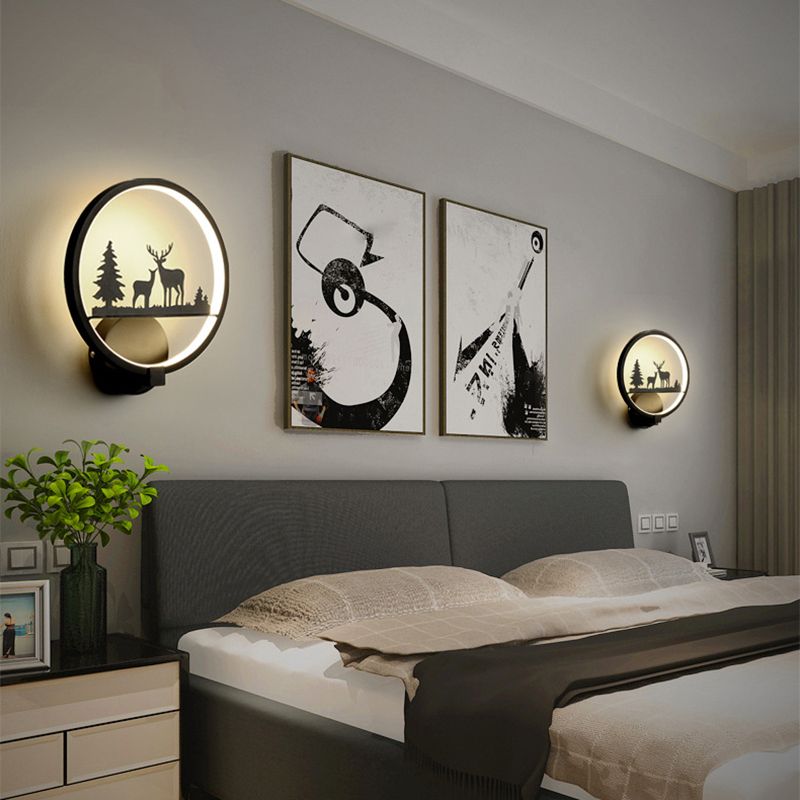 Modern Metallic Wall Light Simple LED Wall Light Sconce for Bedroom