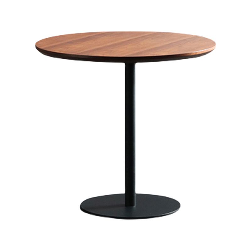 Table à manger avec plateau en bois Table à manger ronde moderne avec base en métal