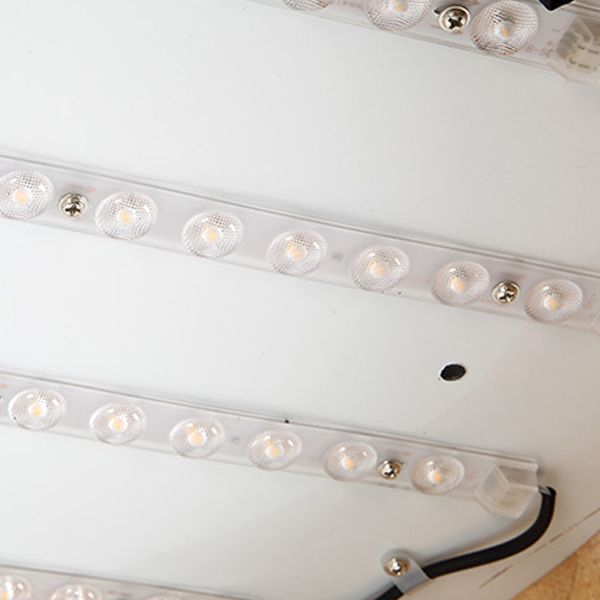 Metal Geométrico Flush Techo Ligero moderno 1-Luz de techo de luz de techo en marrón