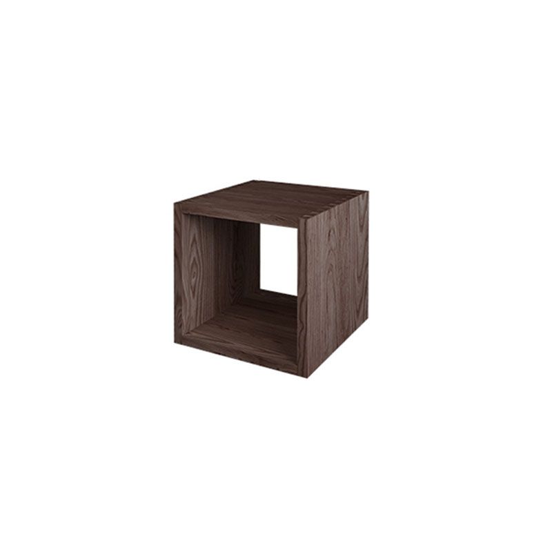 Open Back Cube Bookshelf Solid Wood Contemporary Bookcase for Home