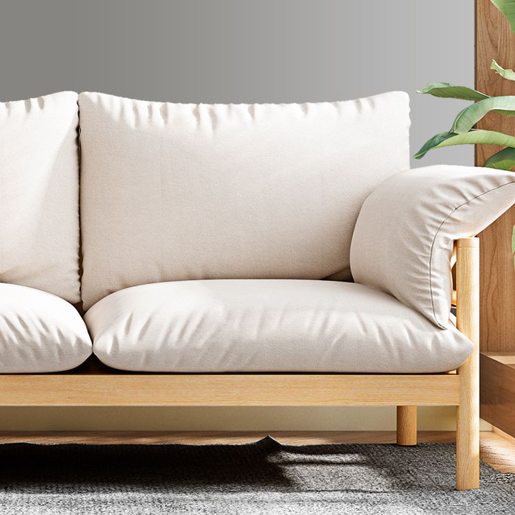 3-Seater 32.67" H Solid Wood Frame Pillow Top Arm Sofa for Living Room