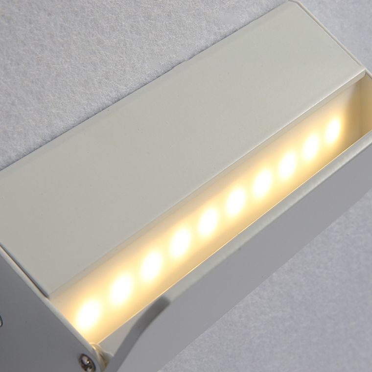 Lámpara de estilo moderno accesorios de iluminación blanca/negra con sombra acrílica para dormitorio