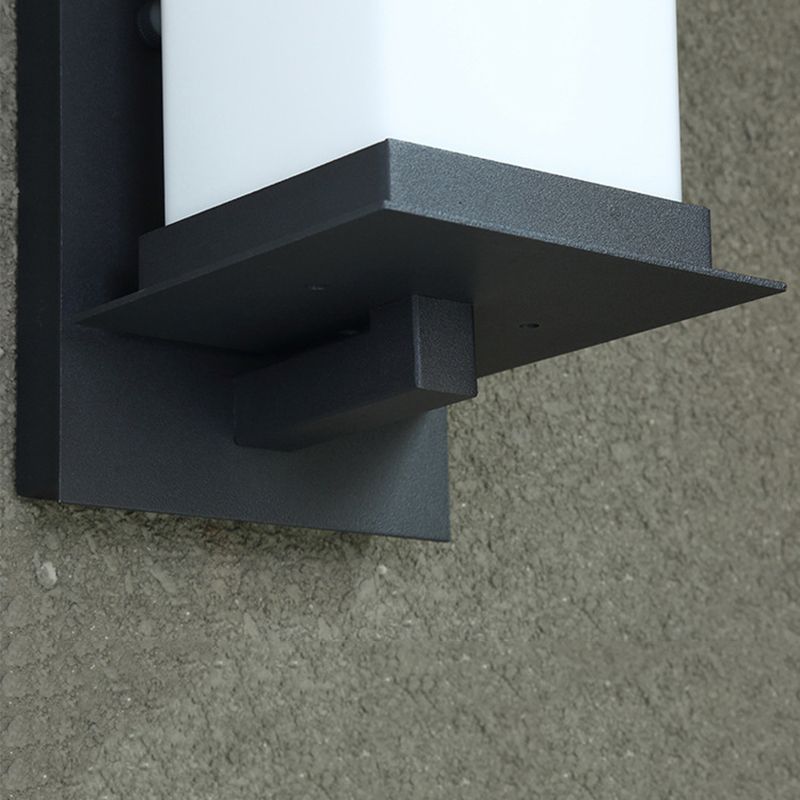 Industrialstil Zylinder Wandleuchte weiße Glaswandleuchte für Korridor