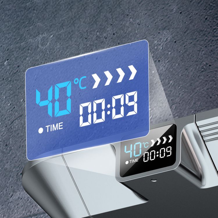 Ellipse Shower Set Intelligent Digital Display Thermostatic Shower Diamond Button