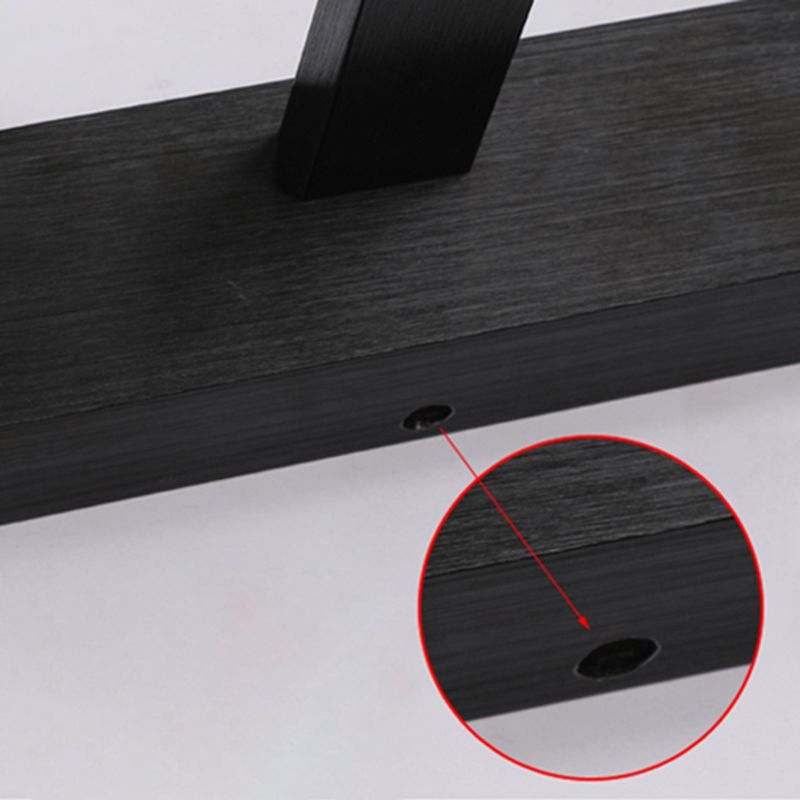 Moderner Stil linearer Wandleuchten Beleuchtung Metall LED Badezimmer Wandleuchte in Schwarz